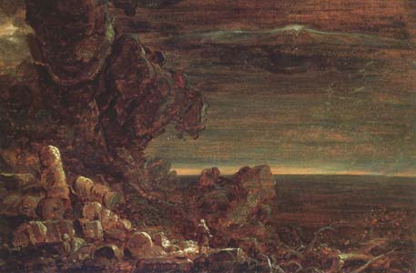 Thomas Cole The Pilgrim of the World at the End of His Journey (mk13)